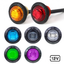 3 LED Truck Trailer Side Clearance Marker Lights