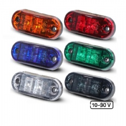 2 LED Truck Trailer Side Clearance Marker Lights