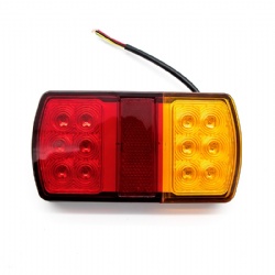 12LED Double Color Truck Trailer Tail Lights